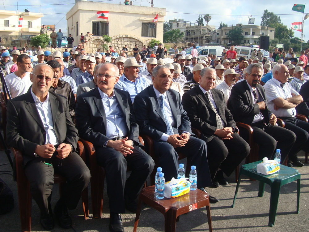 الحضور في حفلتكريم الوزير خليل في تولين