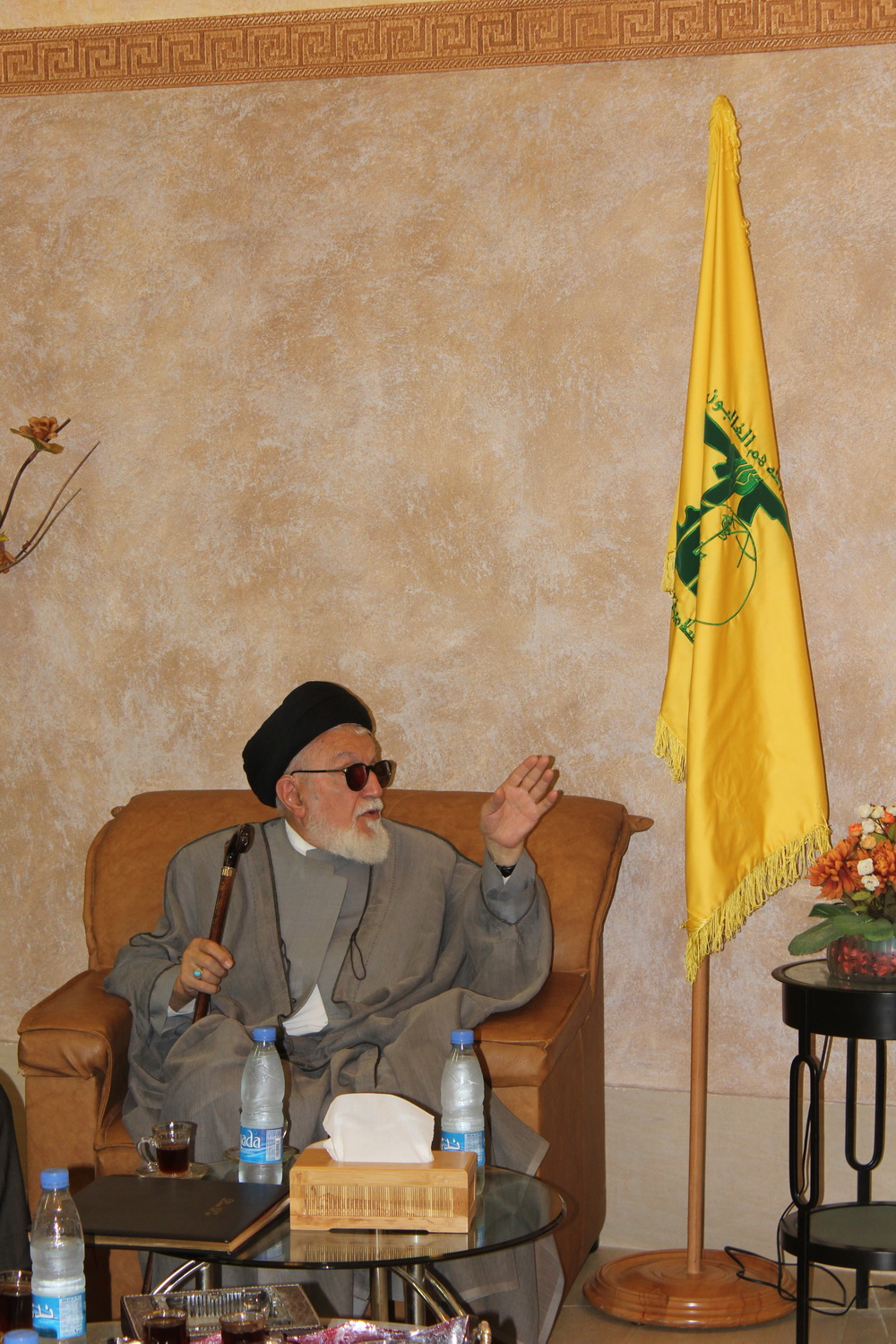 آية الله العلامة السيد محمد بحـر العــلوم يزور معلم ملـيـتــا السياحي الجهادي في منطقة اقليم التفاح ( النبطية)