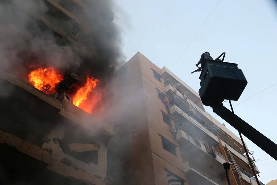 من التفجير الإرهابي في الرويس في الضاحية الجنوبية لبيروت