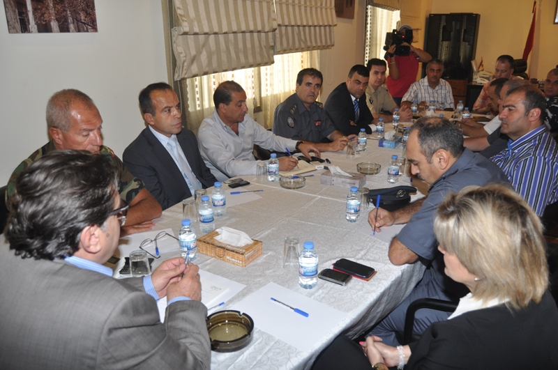 اجتماع لمجلس الامن الفرعي في محافظة النبطية
