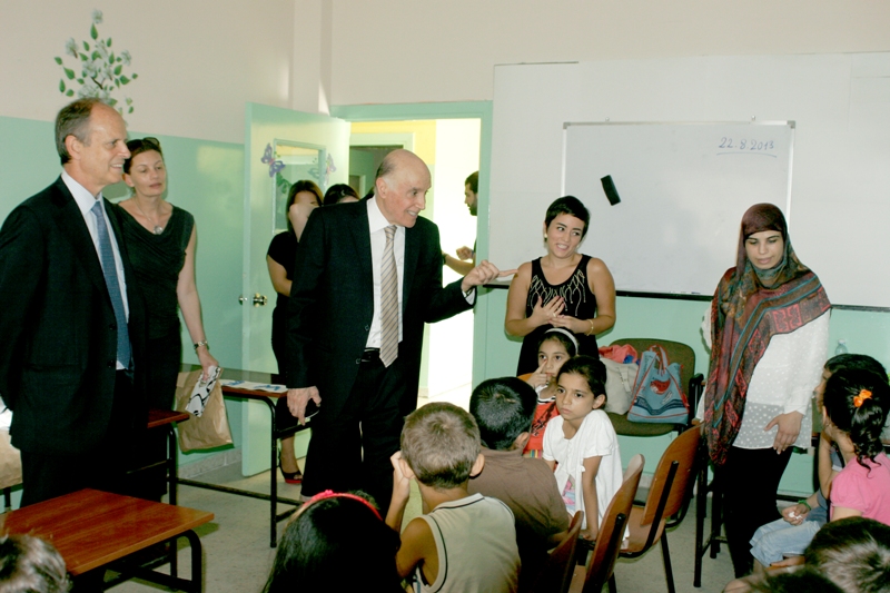 الدكتور كامل مهنا يستقبل الممثل الخاص للأمين العام للأمم المتحدة  للشؤون الانسانية  روبير والكنز