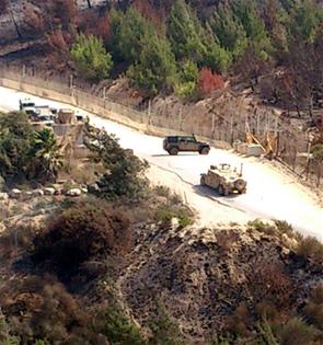 قوة إسرائيلية تنتشر على الحدود قبالة بلدة العديسة