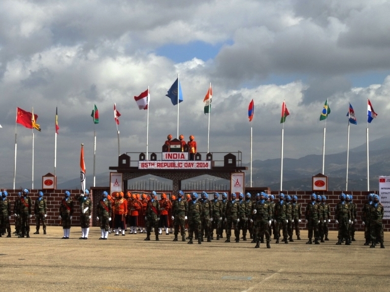 الكتيبة الهندية تحتفل بالعيد الوطني 65 لاستقلال بلادها