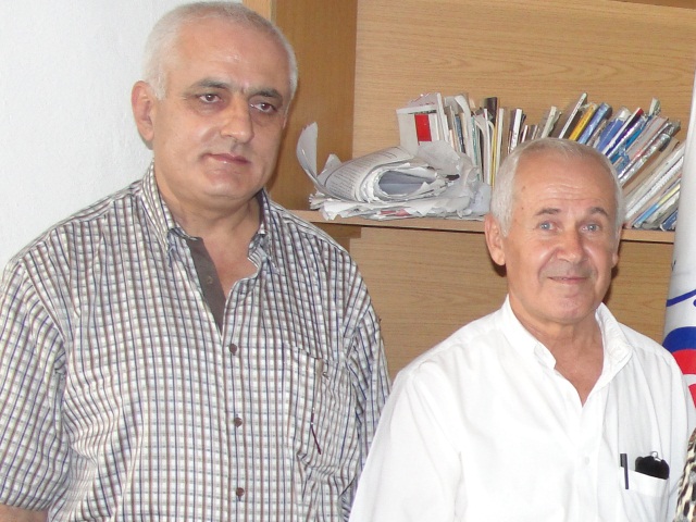 رئيس بلدية كفرشوبا الدكتور قاسم القادري ورئيس بلدية الفرديس أنيس سليقا