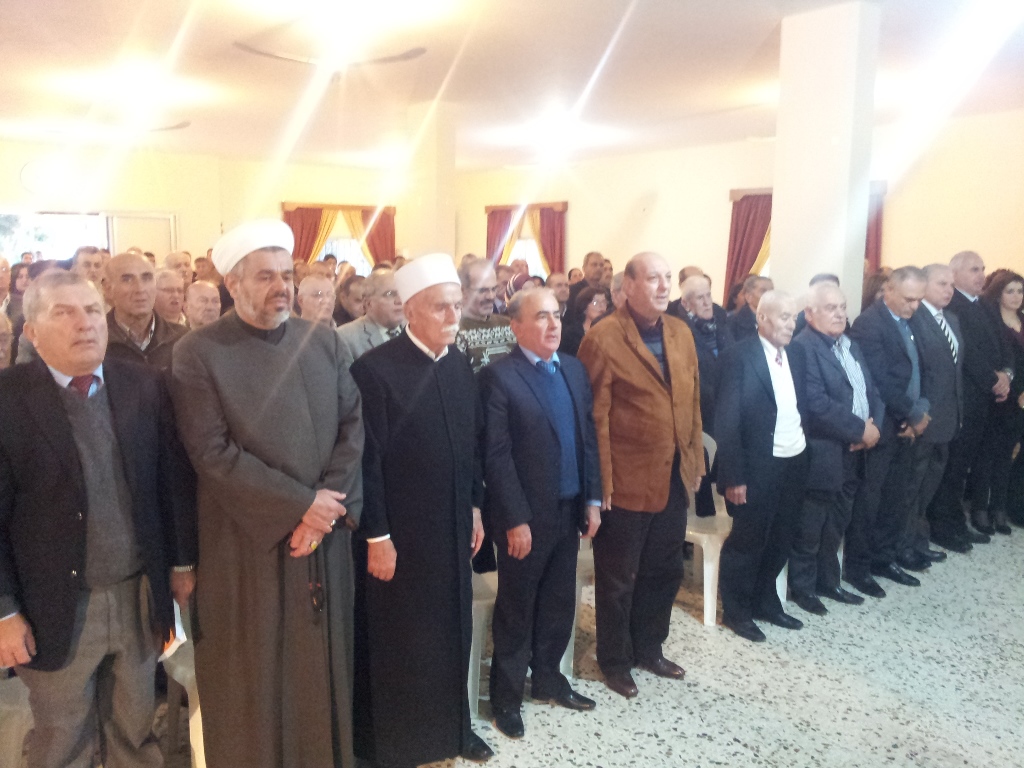 جانب من المشاركين في حفل توقيع كتاب جورج نهرا في ابل السقي «السلطة السياسية في منطقة مرجعيون-حاصبيا»