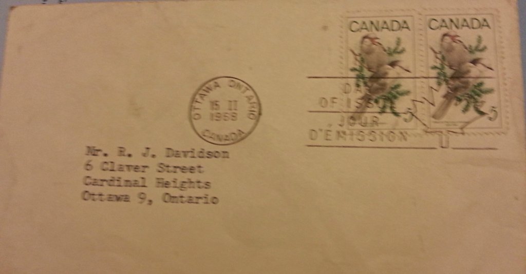 ظرف قديم يعود تاريخه الى 15 شباط 1968