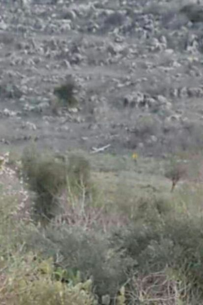 العدو يجتاز التقني قبالة ميس الجبل لانتشال طائرة استطلاع حيث سقطت