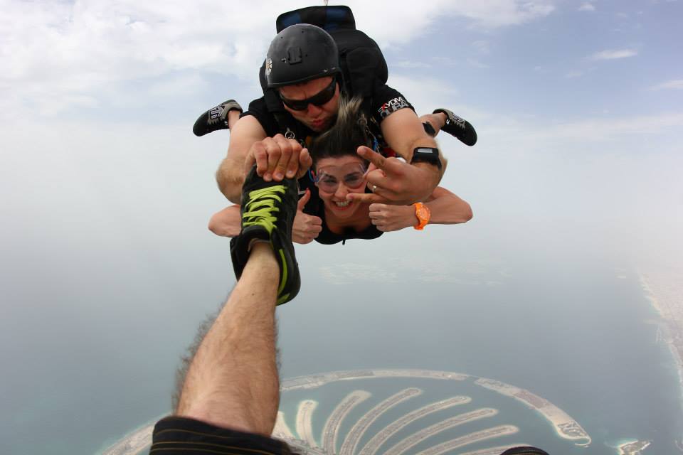 السباحة في الهواء هي الرياضة التي استهوت فدوى مهنا