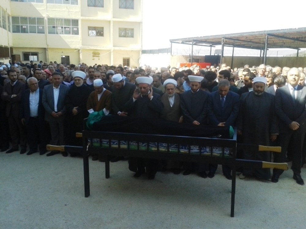 المفتي دلي أم صلاة الجنازة بمشاركة حشد كبير من البلدة وقرى الجوار