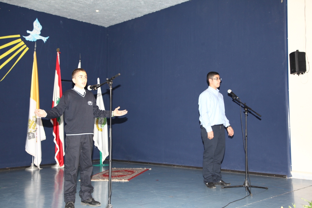 الحفل المشترك في عيد البشارة لمدرستي عيسى بن مريم وراهبات القلبين الأقدسين