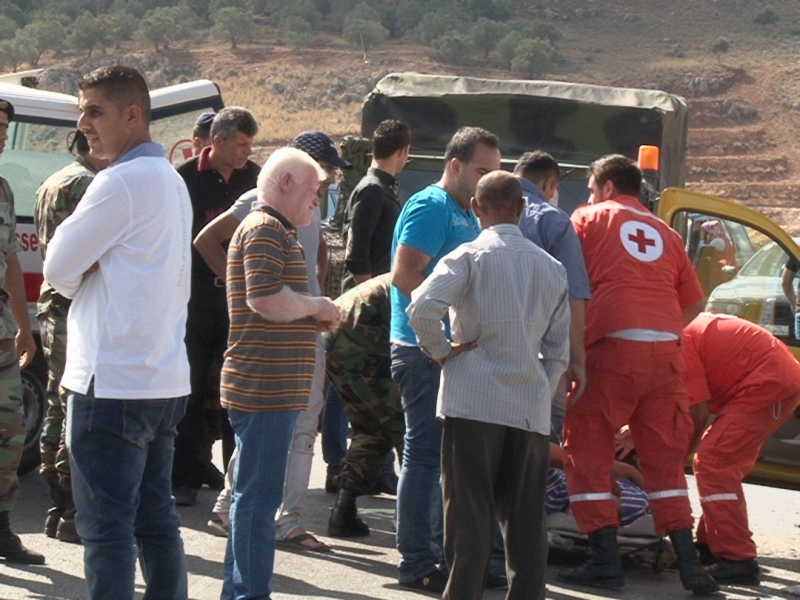 حادث سير مروّع عند مدخل جديدة مرجعيون الشرقي ادى الى وقوع 3 إصابات