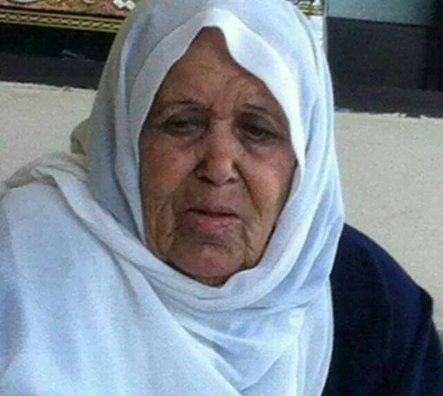 الحاجة لطفية سعيد علي اسماعيل (أم حسن)، أرملة المرحوم الحاج ابراهيم خليل زريق