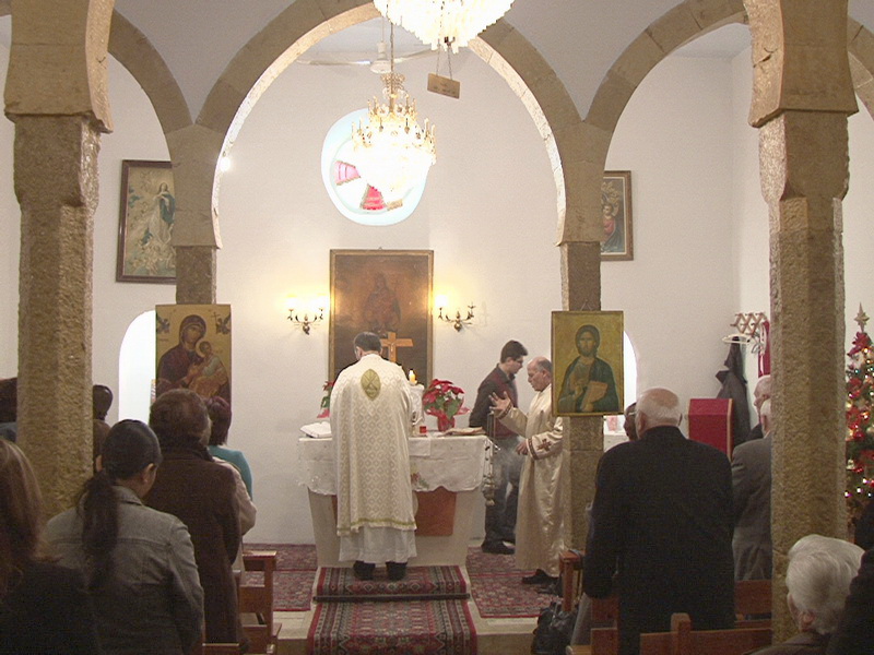 احتفال بقداس رأس السنة في كنيسة السيدة  في مرجعيون
