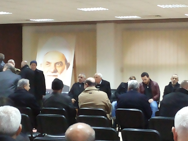 في مجمع الإمام شمس الدين في بيروت - حيث جرى تقبل التعازي