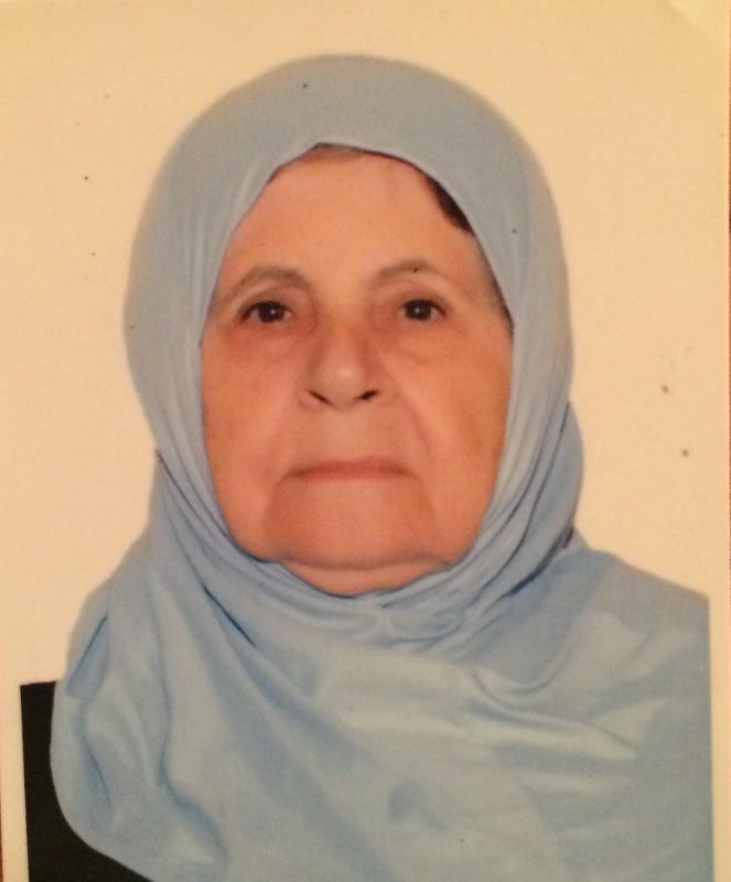 المرحومة الحاجة سكنة ابراهيم باشا (ام نصّار نصّار)