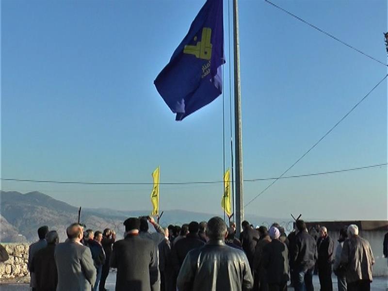 خلال الوقفة التضامنية مع المنار في معتقل الخيام (طارق ابو حمدان)