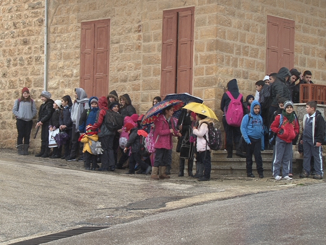 المدارس في مرجعيون اقفلت ابوابها خوفا من اشتداد العاصفة الثلجية