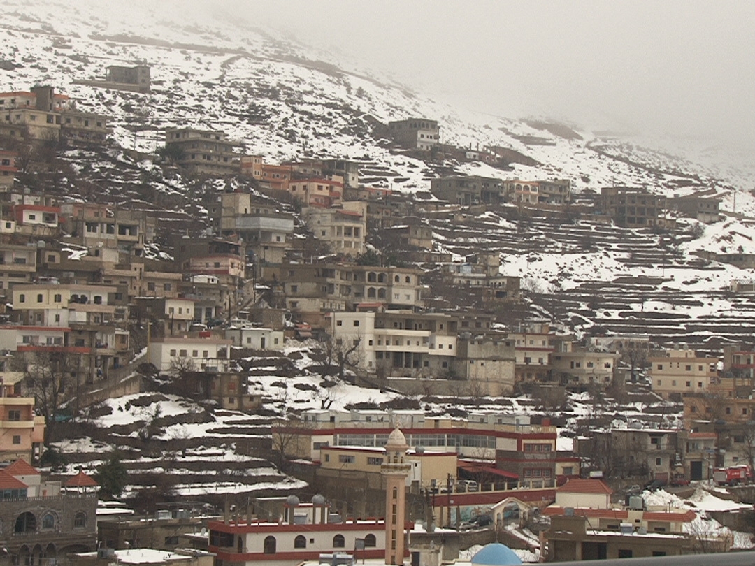 مرجعيون كستها الثلوج على ارتفاع 500م. والثلوج غطت العرقوب 