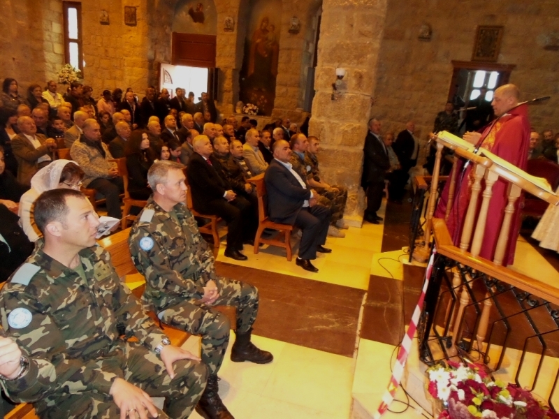 القليعة تحتفل بعيد شفيعها مار جرجس قداديس ودبكات بمشاركة اليونيفيل