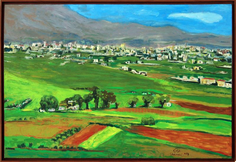 الخيام بريشة الفنان الدكتور يوسف غزاوي