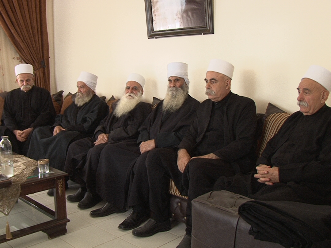 المشايخ الدروز في دارة الشيخ فندي شجاع