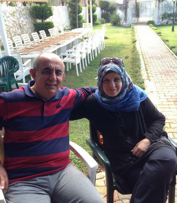 السيدة الفاضلة الحاجة هناء نزار قطب (أم حسن) والحاج أبو حسن أكرم حمّود