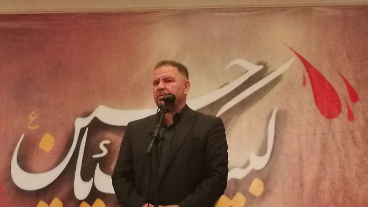 النائب علي فياض متحدثا في الخيام