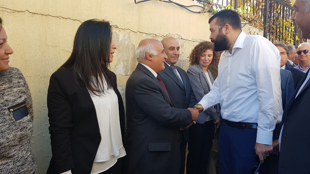 استقبال اهالي الهبارية  لأحمد الحريري