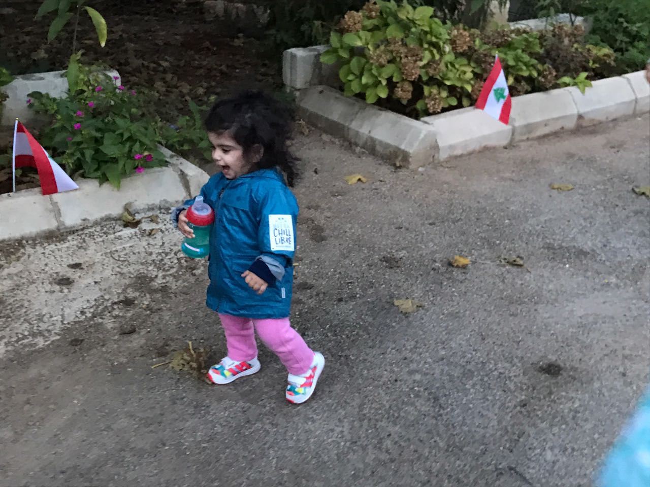 هكذا احتفلت عائلة الاستاذ حسين خريس  وأحفاده في عيد الاستقلال