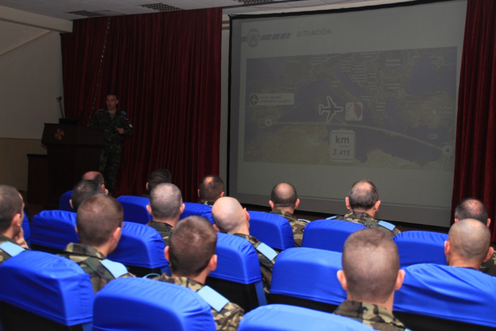 عرض لنشاطات ومهام الكتيبة الاسبانية في القطاع الشرقي