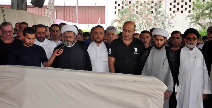  أمّ فضيلة الشيخ وهيب مغنية الصلاة على جثمان الفقيد محمد علي فايز سرحان بحضور لفيف من علماء الدين وفعاليات وشخصيات