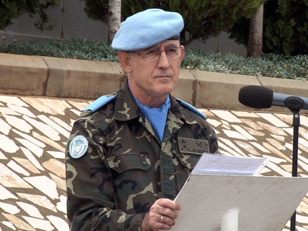 القائد العتيد لليونيفيل الميجور جنرال إيمانويل روميرو كاريل - صورة مايا العشي – مرجعيون