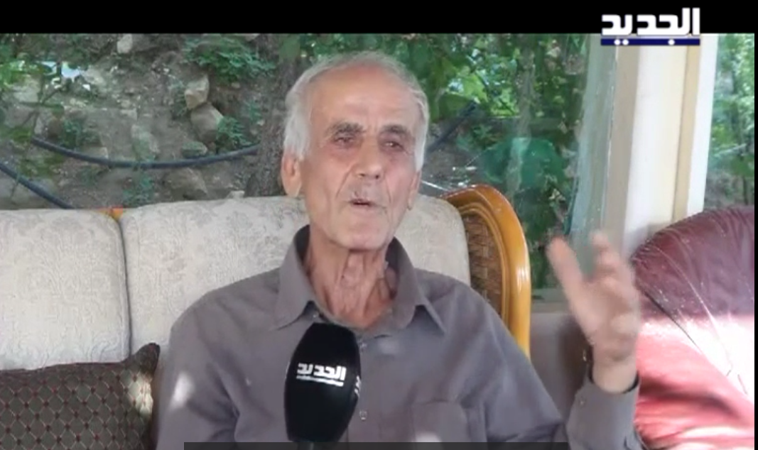 أبو حسين علي عبد الحسن مهدي متحدثا إلى قناة الجديد