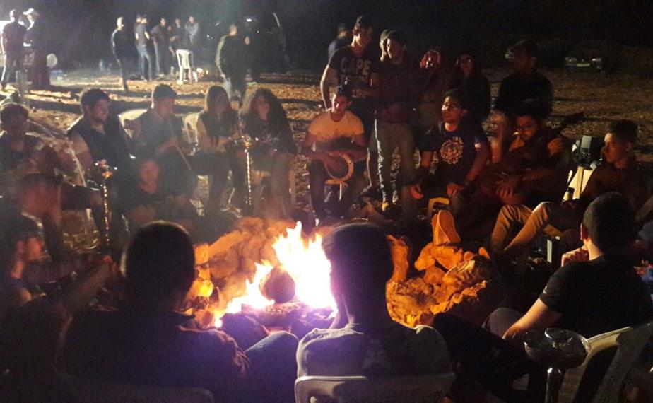 سهرة نار في جبل الشيخ طارق ابو حمدان