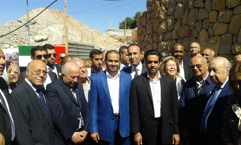 خلال افتتاح مستشفى الشيخ خليفة بن زايد في شبعا من قبل سفير دولة الإمارات العربية في لبنان، حمد سعيد الشامسي - طارق ابو حمدان