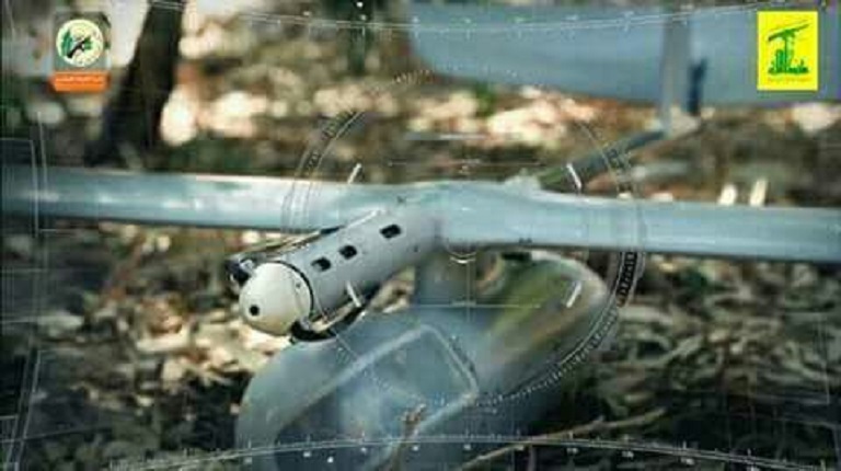 طائرة الاستطلاع المعادية التي عثر عليها حزب الله