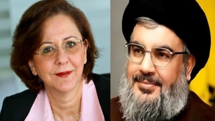 الأمين العام لحزب الله حسن نصر الله وريما خلف