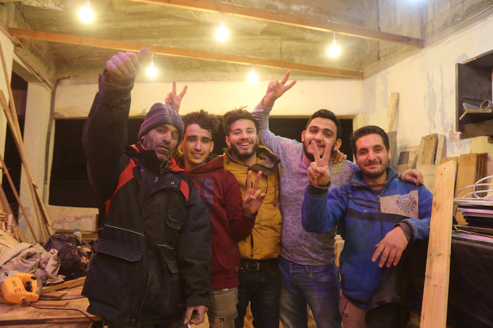 متطوعو جمعية تيرو3 للفنون