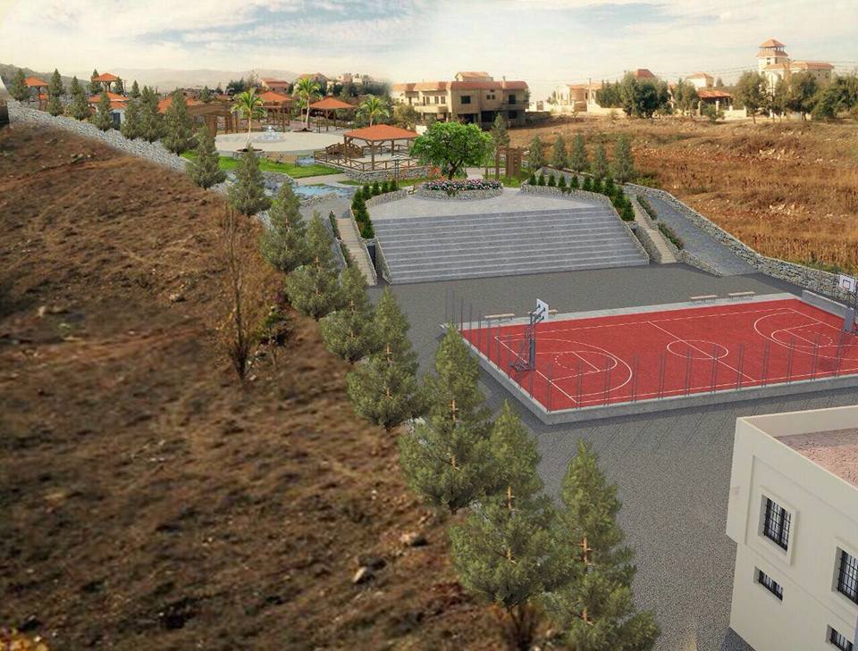 مخطط حديقة وملاعب  نادي الخيام الثقافي الاجتماعي