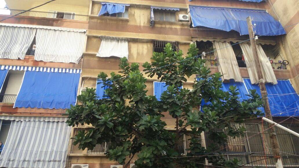 المبنى الذي وقع فيه الحريق.