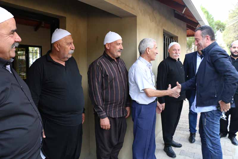 نائب رئيس بلدية حاصبيا ووفد مستقبلا الخطيب