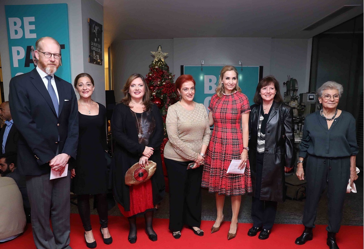 ماريا شختورة، السفيرة اليزابيث ريتشارد، السفيرة مونيكا شموتز كيرغوز، اليس مغبغب كرم، نادين مقدسي، السفير يورغين ليندستروم وعقيلته ساندرا