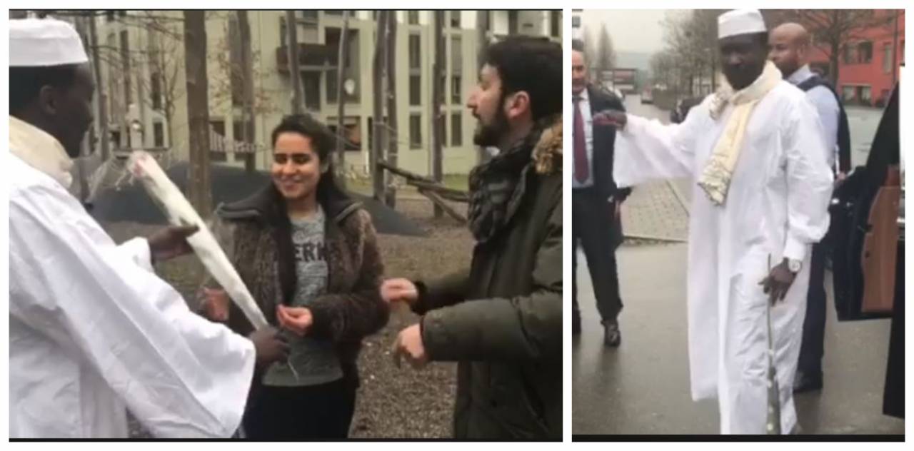 صورتان مقتطعتان من الفيديو