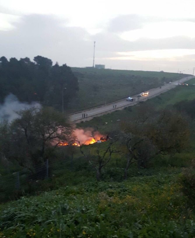 هذا المنظر الجميل من الجولان المحتل.. مكان سقوط الطائره الحربية الصهيونية