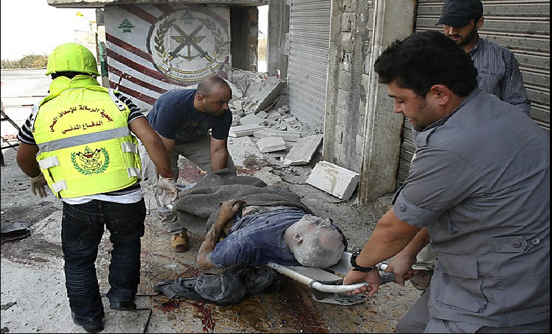 الزميل الشهيد عساف أبو رحال مراسل «الأخبار» في المنطقة الحدودية بعد استشهاده برصاص العدو