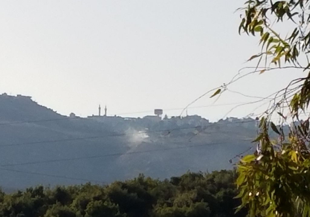 عملية الحرق كانت مستمرة عصر يوم أمس... الصورة من نبع \