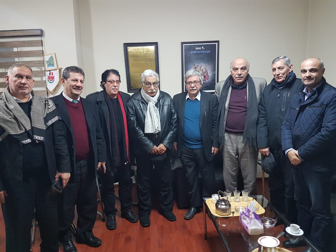 وفد من تجمع اللجان والروابط الشعبية في زيارة لمقر الحزب الشيوعي اللبناني