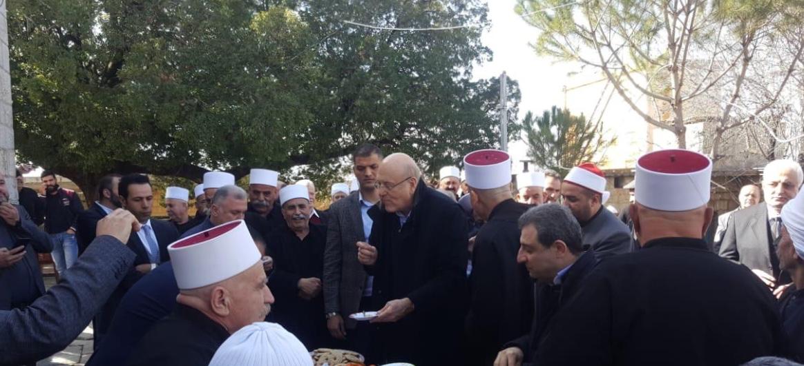 جولة الرئيس نجيب ميقاتي في منطقة حاصبيا، في حضور  النائبين  وائل ابو فاعور وانور الخليل والنائب السابق علاء الدين ترو 