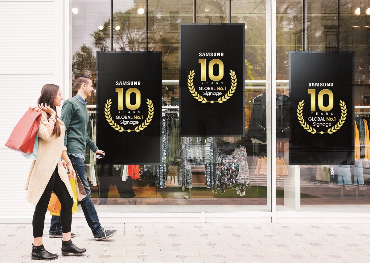 للسنة العاشرة على التوالي.. سامسونغ تعزز مكانتها الريادية عالمياً في مجال لوحات العرض الرقمية 