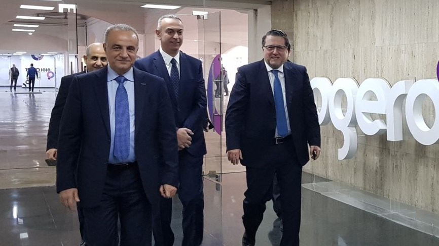 وزير الاتصالات محمد شقير ومدير عام هيئة أوجيرو عماد كريدية